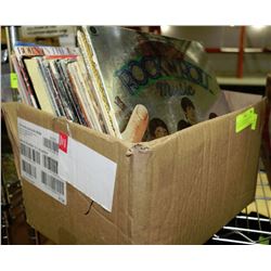 BOX OF CLASSIC ROCK RECORDS INCLUDING THE BEATLES