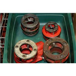 GREEN BIN W/RIDGID PIPE/BOLT THREADER