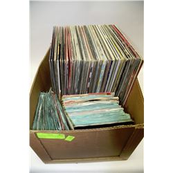 BOX OF 80S DANCE MUSIC RECORDS AND 70 45S