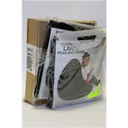 LOT OF 4 LARGE BEAN BAG COVERS
