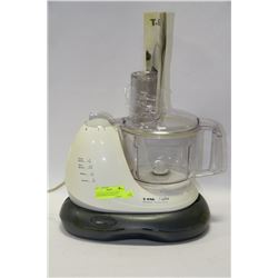 T-FAL FOOD PROCESSOR WITH ACCESSORIES AND MANUAL