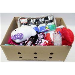 CASE OF DOG CLOTHES, ACCESSORIES, LEASHES AND MORE