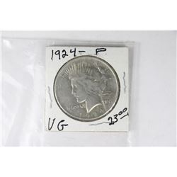 1924-US SILVER ONE DOLLAR COIN