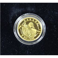 2014 O CANADA $5 PURE GOLD COIN GOOSE