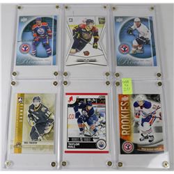 OILERS ROOKIE CARDS X6