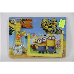 DESPICABLE ME CHILDRENS WATCH AND WALLET