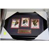 Image 1 : FRAMED SET OF THREE CONNOR MCDAVID # 1 DRAFT PICK