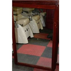 WOODEN FRAMED WALL MIRROR AS THEY COME