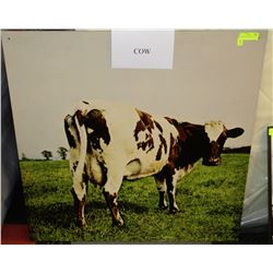 COW PLAQUERED PRINT PIC 36"X36"