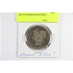 1884 US MORGAN SILVER DOLLAR