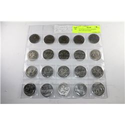 20 UNCIRCULATED CANADIAN DOLLARS INCLUDING