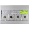 Image 1 : SCARCE QUEEN VICTORIA SILVER NICKELS X4
