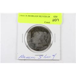 1904 US MORGAN SILVER DOLLAR