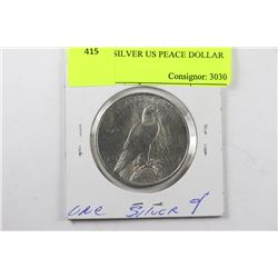 UNC 1923 SILVER US PEACE DOLLAR