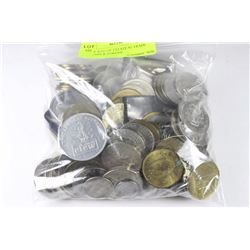 LARGE BAG OF ESTATE $1 TRADE DOLLARS & TOKENS