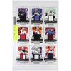 Image 1 : SHEET OF 9 HIGH END GAME USED JERSEY CARDS