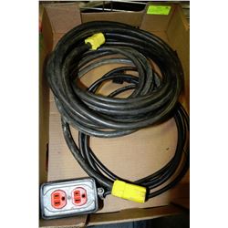 TRAY WITH HEAVY DUTY EXTENSION CORDS