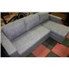 Image 1 : GREY FABRIC HIDE-A-BED SECTIONAL