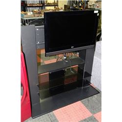 LG 32" TV WITH ENTERTAINMENT STAND