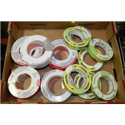TRAY OF ASSORTED MASKING TAPE & DUCT TAPE