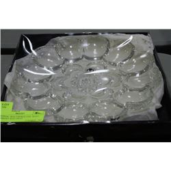 ORIGINAL WALTHERGLASS, WEST GERMANY EGG TRAY