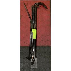 BUNDLE OF NAIL PULLERS & CROW BARS AS THEY COME