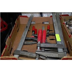 TRAY OF ASSORTED CLAMPS