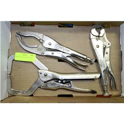 TRAY OF ASSORTED VICE GRIPS