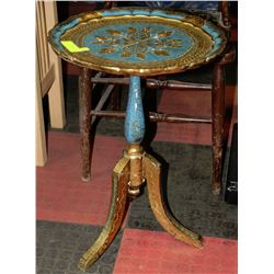ESTATE ACCENT TABLE WITH GOLD INLAY