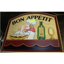 BON APPETIT WOODEN SIGN - THAILAND