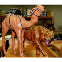 HANDMADE LEATHER CAMEL & CAT