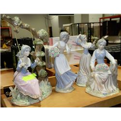 LOT OF 4-FIGURINES BY TENGA MADE IN SPAIN