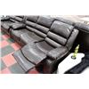 Image 2 : NEW BROWN LEATHERETTE RECLINING SOFA AND LOVE SEAT