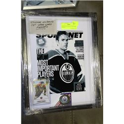 CONNOR MCDAVID 1ST YEAR CARD FRAMED