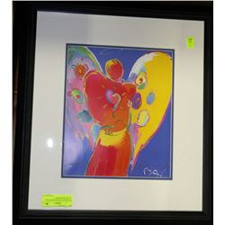 PETER MAX LITHOGRAPH TITLED "ANGEL WITH HEART"