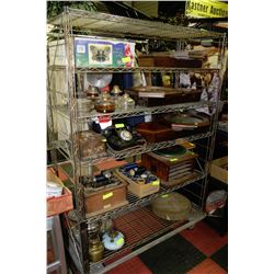 COMMERCIAL  METAL SHELF CART ON WHEELS 69"X48"19"