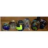 Image 1 : COLLECTION OF SIX ART GLASS PAPER WEIGHTS WITH