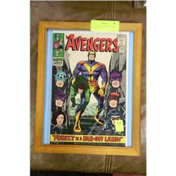 AVENGERS NO. 30 1960'S COMIC BOOK DISPLAY