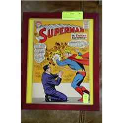 SUPERMAN NO. 172 12 CENT 1960'S COMIC BOOK DISPLAY