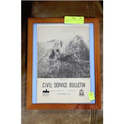 RARE 1955 CIVIL SERVICE BULLETIN ISSUED BY