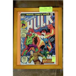 INCREDIBLE HULK NO. 166 VINTAGE COMIC BOOK DISPLAY
