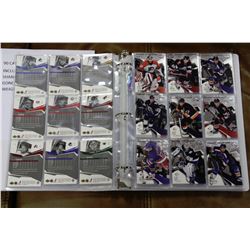 BINDER OF 90 HOCKEY CARDS INCLUDES NOLAN, CHARA,
