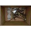 Image 1 : BOX OF SOLID BRASS ORNAMENTS AND MORE