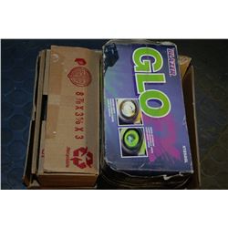 BOX WITH STEAMER AND GLO GREEN DRIVING LIGHTS BY