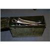Image 1 : VINTAGE AMMUNITION BOX WITH ASSORTED TOOLS