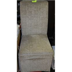 BEIGE FABRIC CHAIR