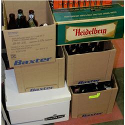 LARGE LOT OF ASSORTED VINTAGE BEER BOTTLES