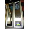 Image 1 : PAIR OF SILVER TONE FRAMED MIRRORS