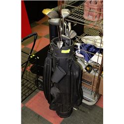 LEFT HANDED GOLF CLUBS AND BAG