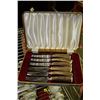 Image 1 : BOXED SET OF BIRKS BONE HANDLED STEAK KNIVES